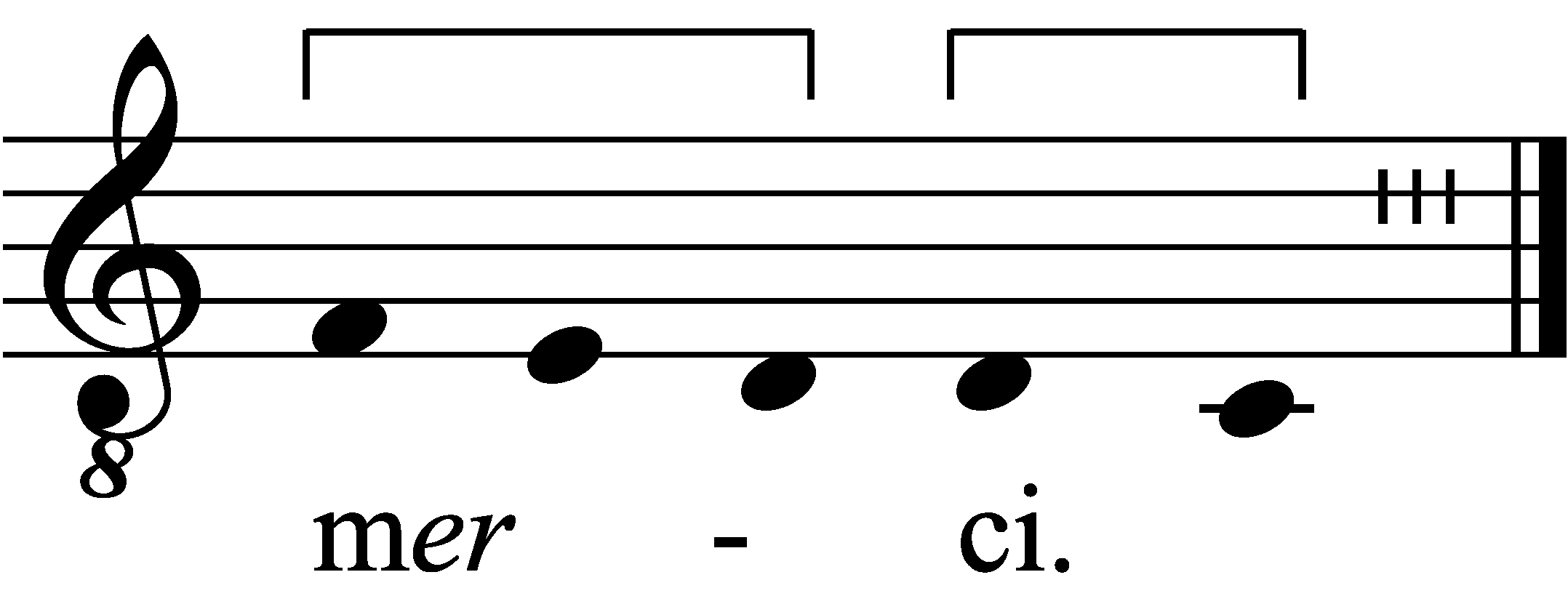 Refrain musical notation